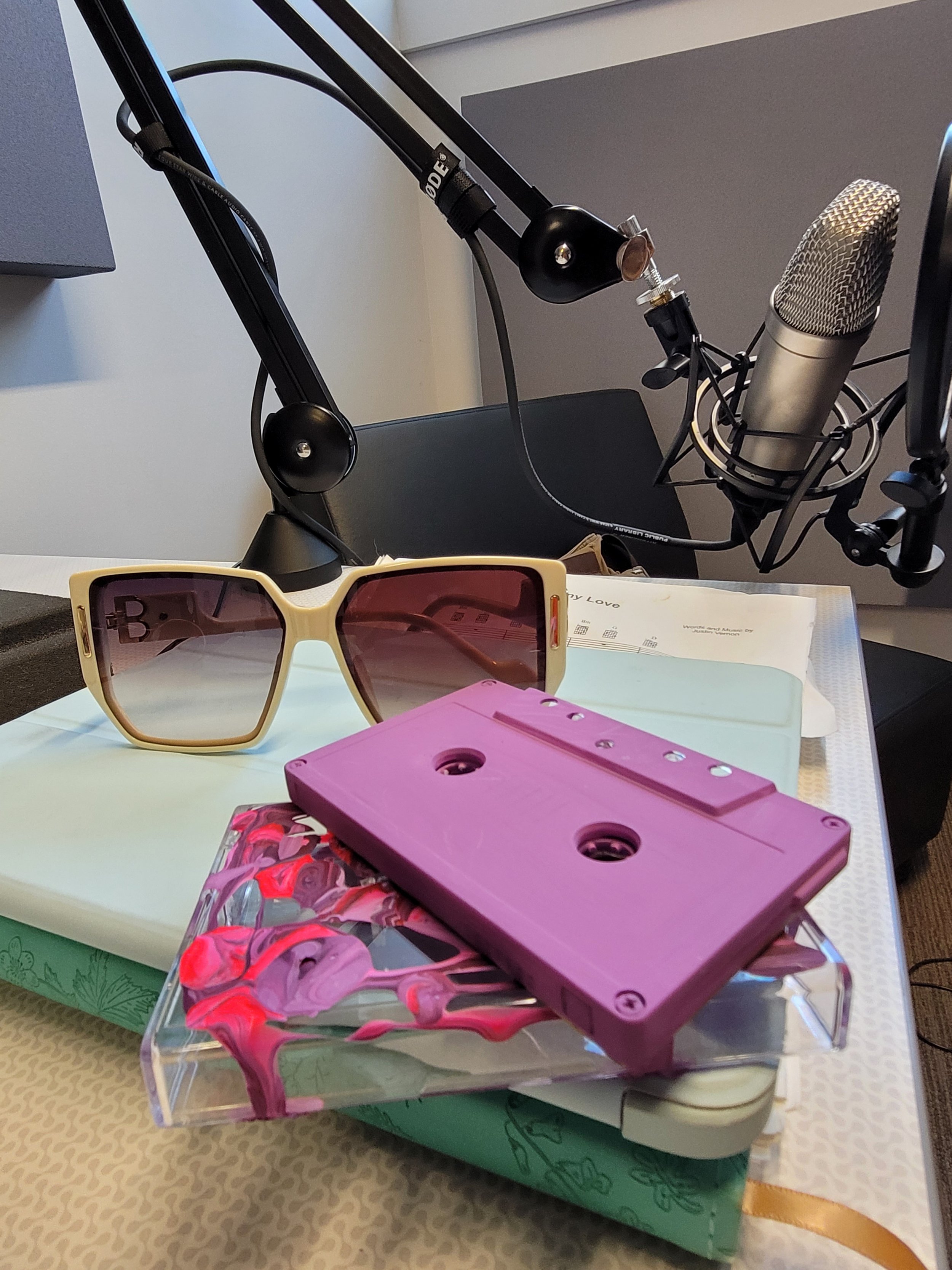 Recording Warm Love at Heffner Studio, Kitchener Public Library (Sept 2022)