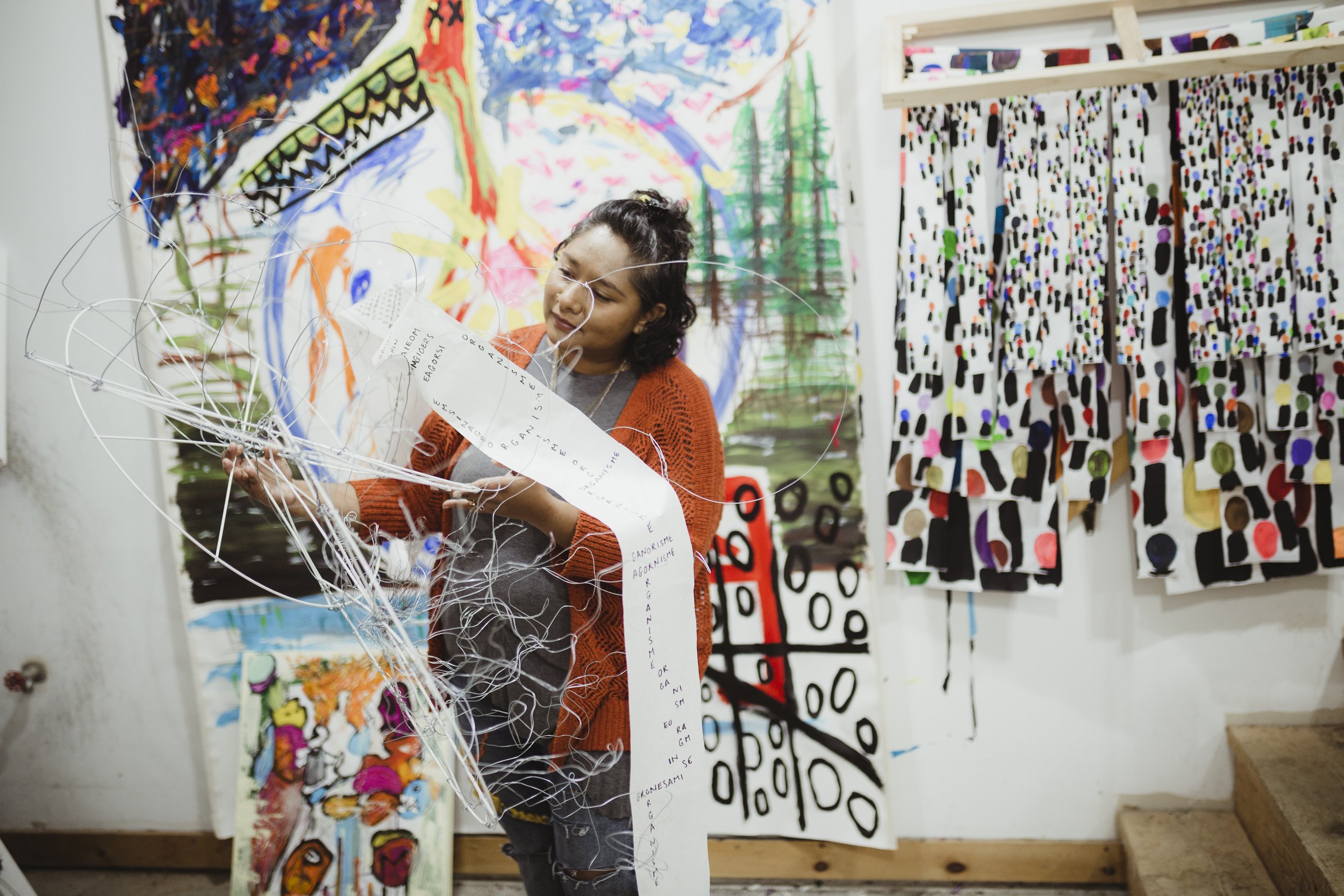 Roshan in studio. Photo: Danielle Petti