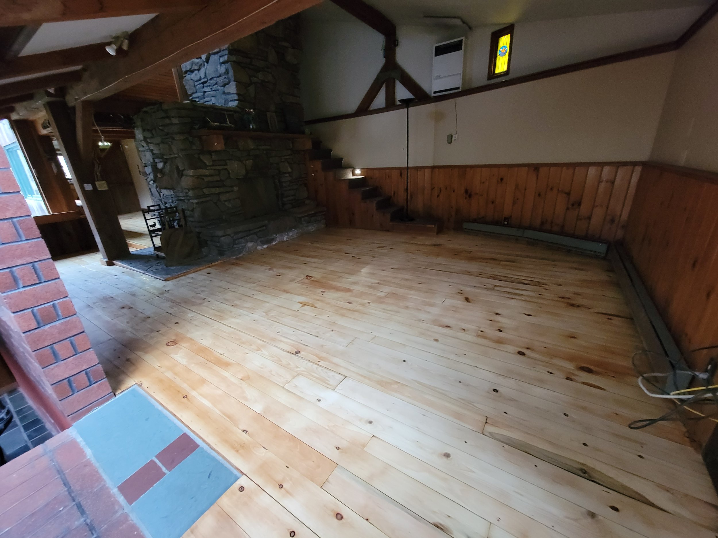 Refinished Pine Floor