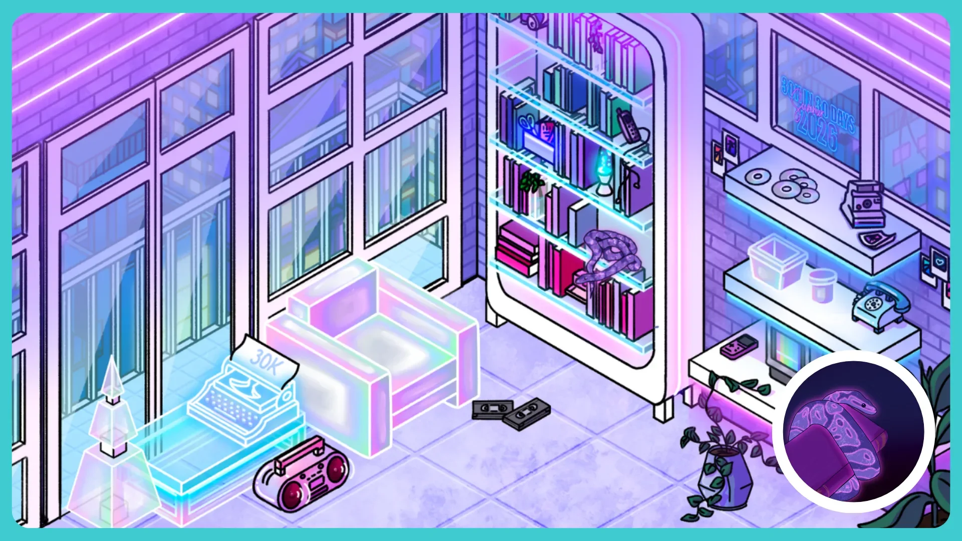A preview of the 30k in 30 Days StoryForge library and avatar cosmetics to be earned during the event.