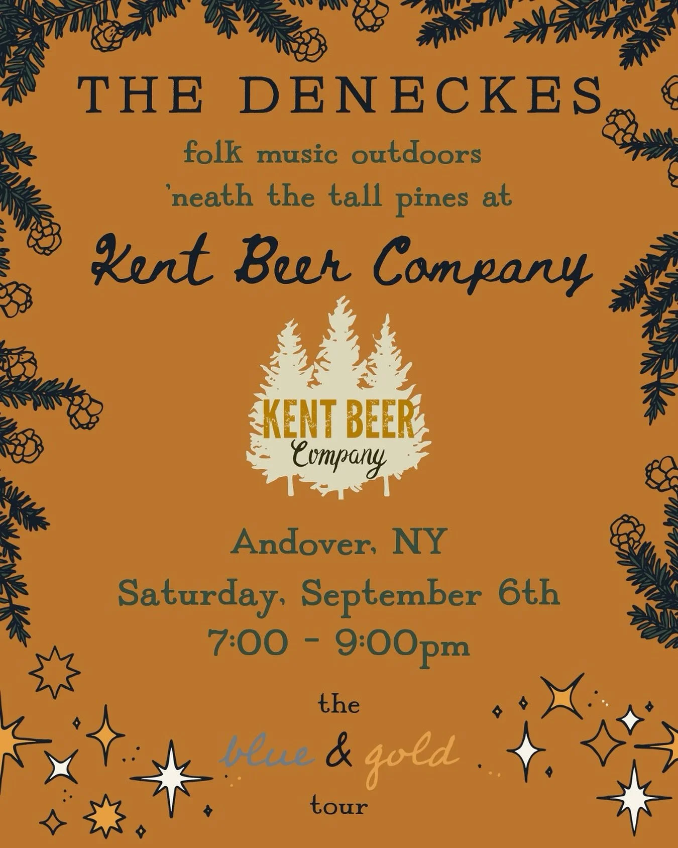 Can&rsquo;t wait for a September evening at @kentbeerco this Saturday 🧡 come hear us play from 7-9pm ✨

#ontour #blueandgold