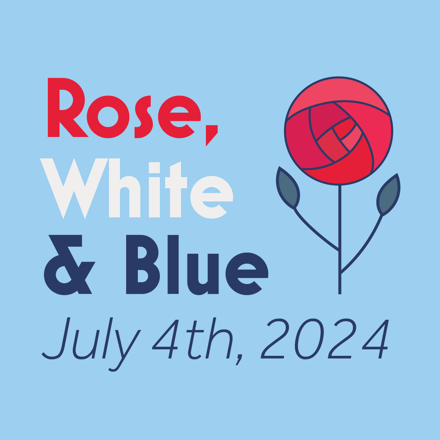 Register — Rose, White and Blue