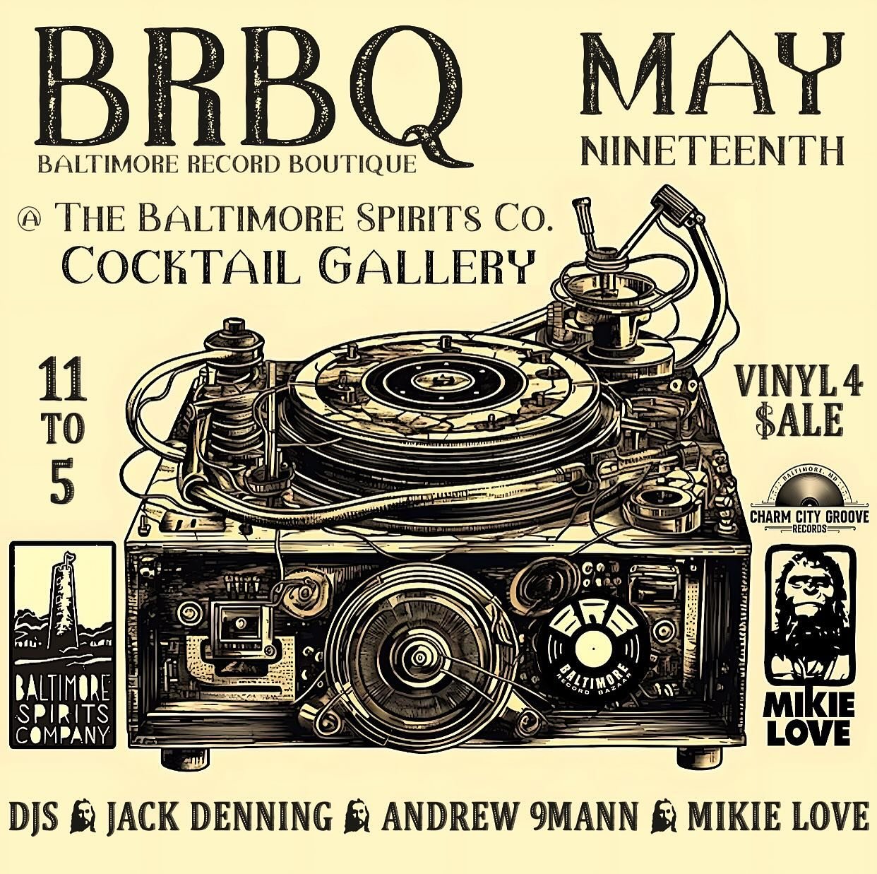 POP DOWN TO @bsccocktailgallery THIS SUNDAY FOR RETRO COCKTAILS + SHOP FOR SOME NOSTALGIC VINYL 🎶 DJ&rsquo;s ALL DAY! 🎶 

The Baltimore Vintage Expo is a highly curated one-day-only event celebrating the thriving community of exclusively vintage &a