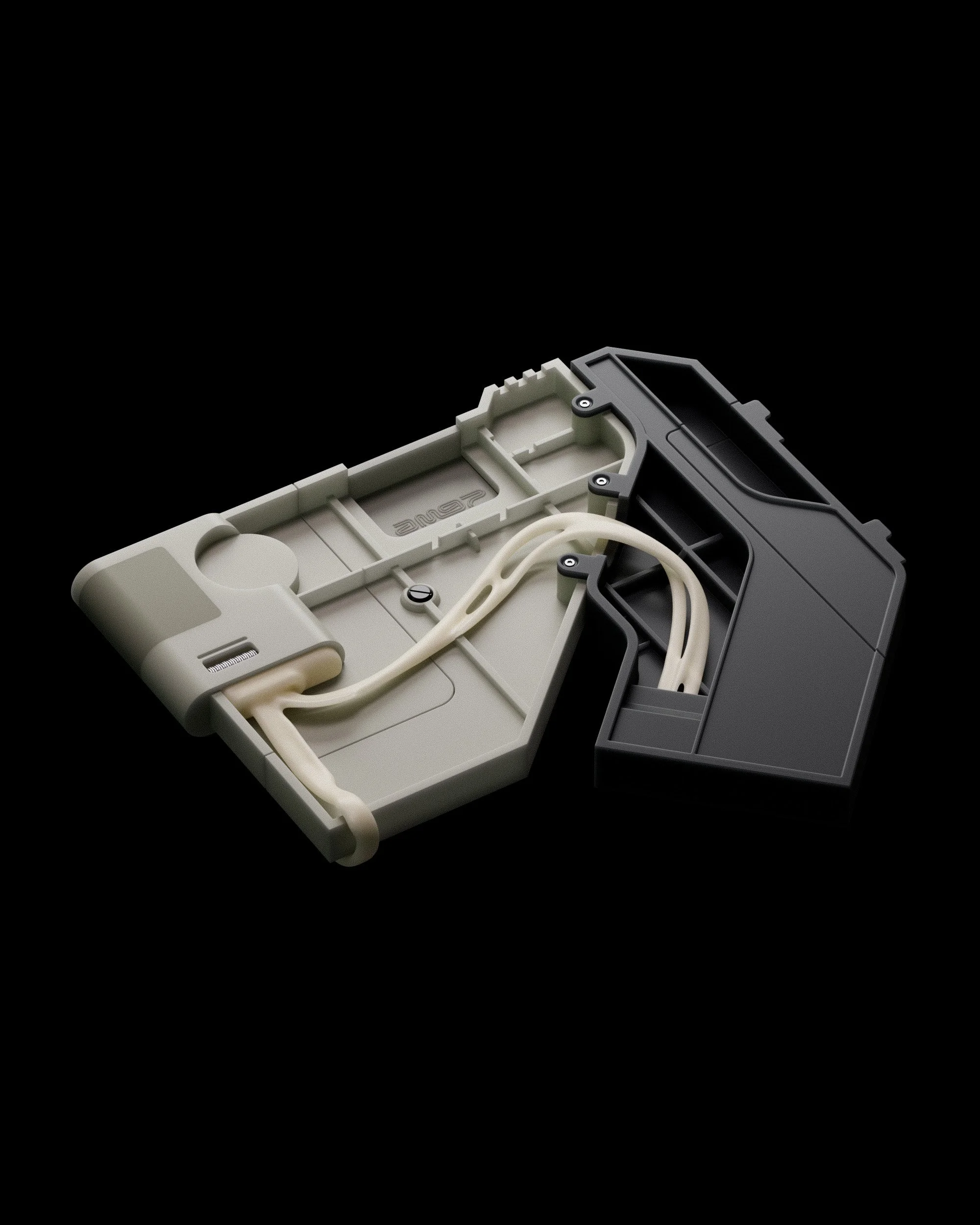 3D High quality CG still showing complex object in development