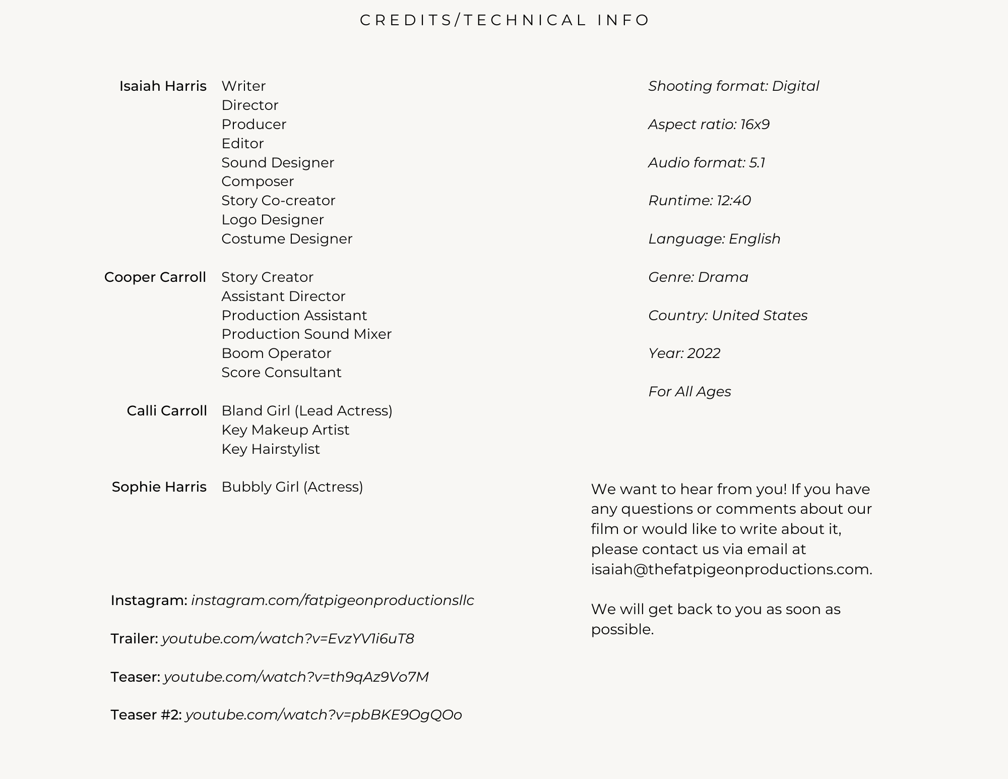 Credits, Technical Information & More.png