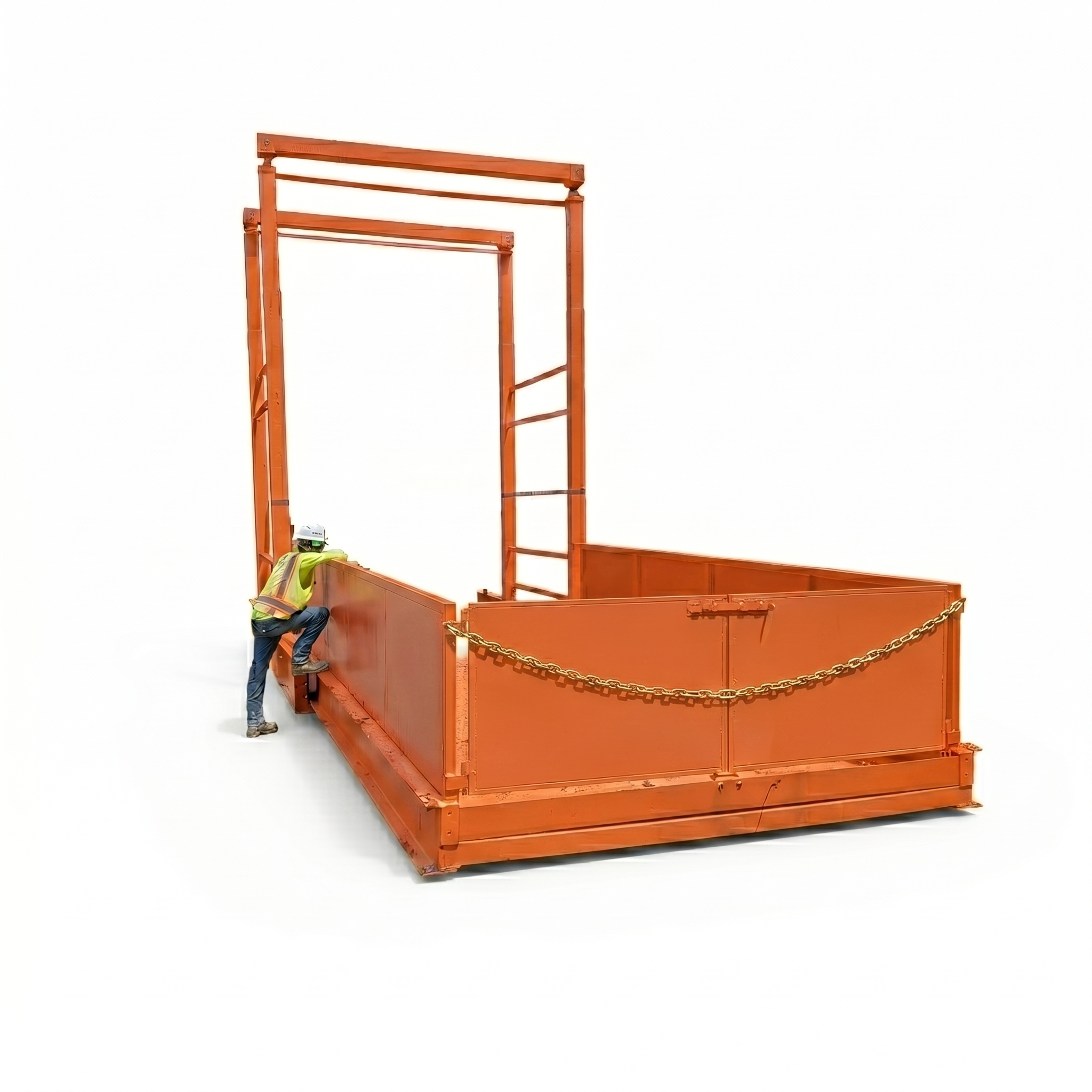Tall Posts on Crane Loading Platforms