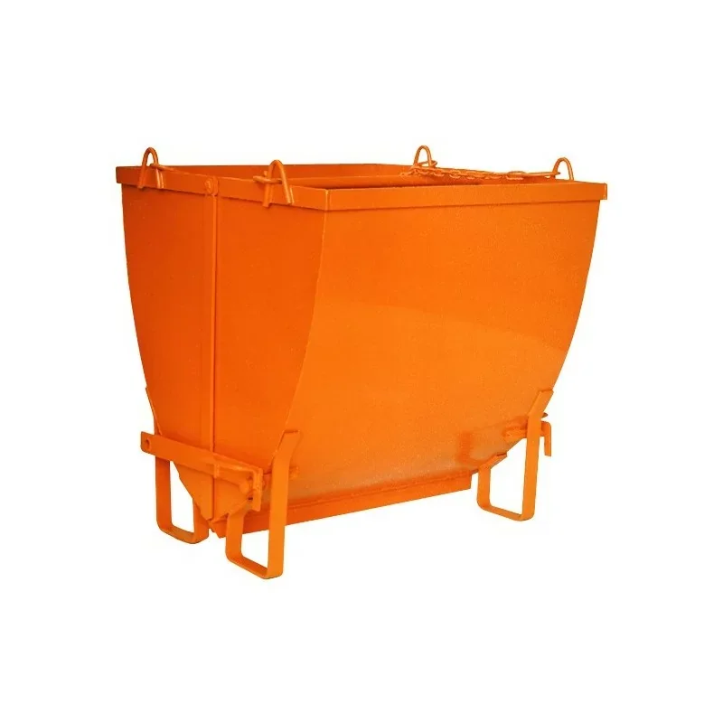 Clamshell Bucket in orange on a white background. Sold by CraneGear.net