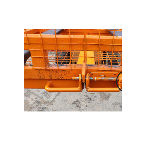 1058 cage. The photo is orange steel structure used to secure the cargo.