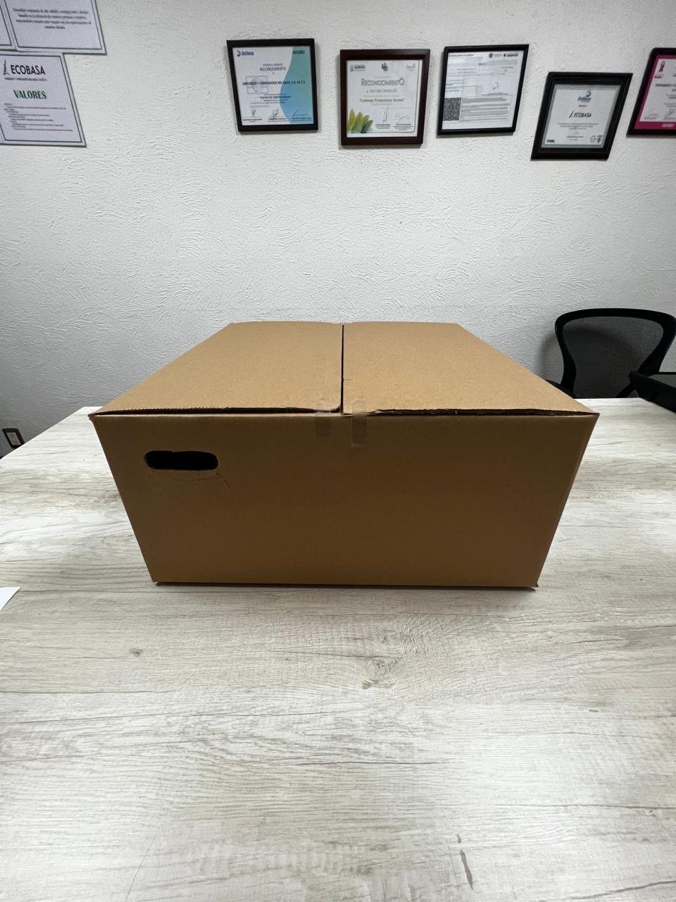 Caja Regular Ranurada 55.3x55.3x24.8 BC Kraft ect 42 nacional versión 0 SIN IMP