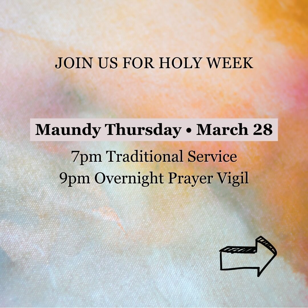 Invite a friend to Holy Week this year! #stpetersdelmar #holyweek #holyweek2024 #maundythursday #goodfriday #holysaturday #easter #happyeaster #heisrisen