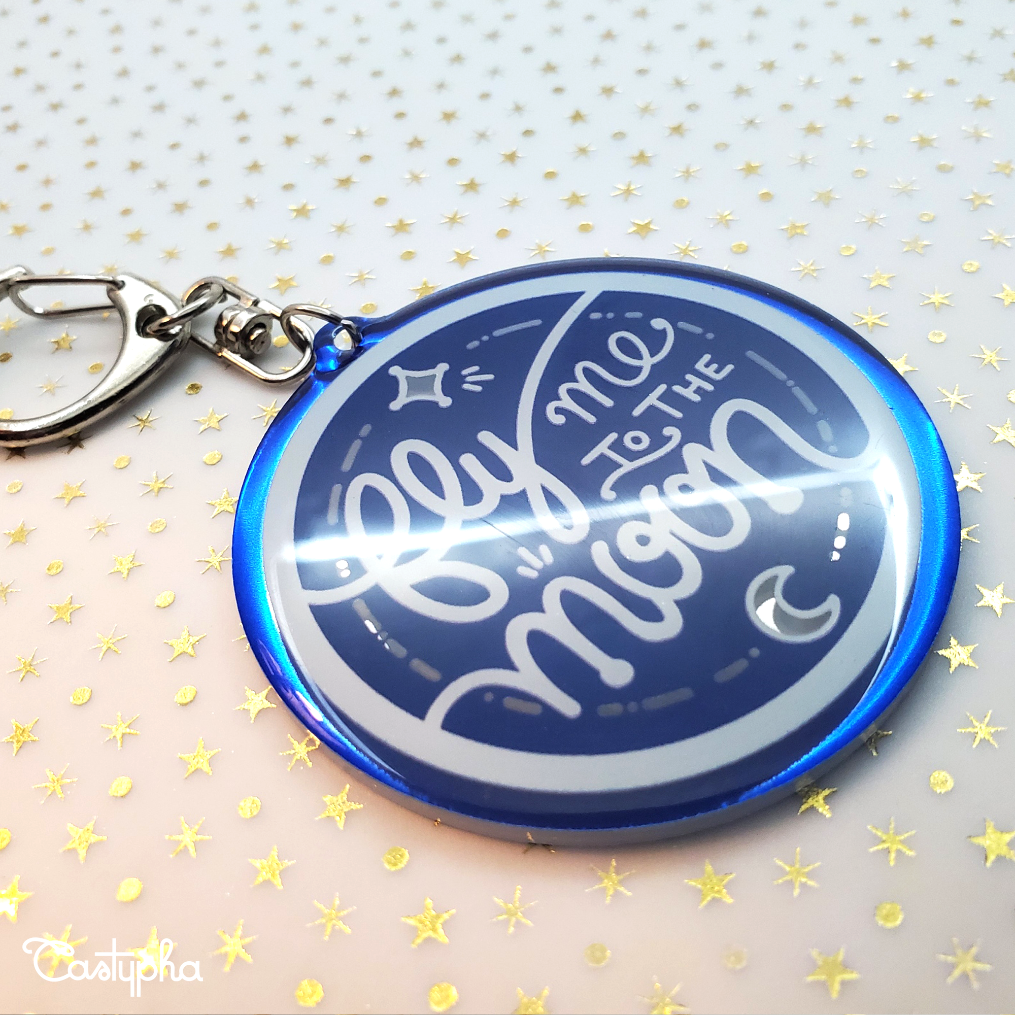 Lyrics Mirror Keychain