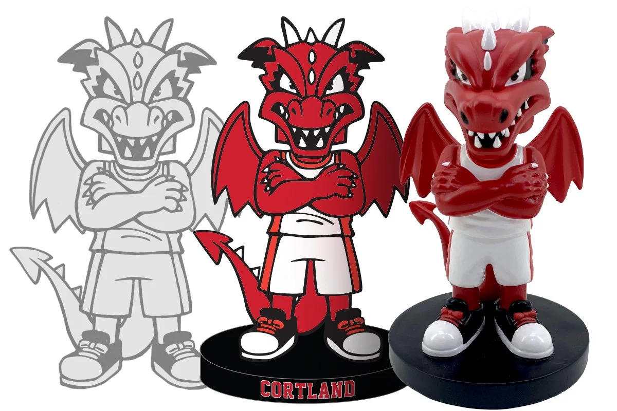 SUNY Cortland - Custom Mascot Bobblehead