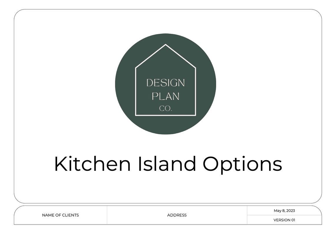 When clients need a little help visualising their options for their island bench I will always present them the same visual shot with each island option. This helps them to make more informed choices. I know which one is my favourite, which is yours?