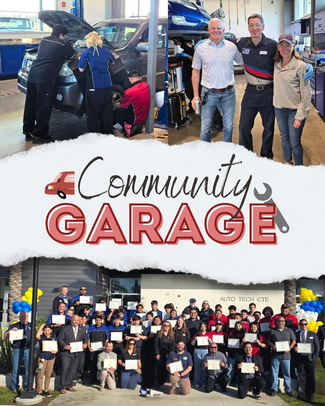 The Community Garage is about more than automotive service; it&rsquo;s about service to people. ❤️

Hosted at Valley High School in Santa Ana, this program brings together students, educators, and industry partners to provide free vehicle inspections