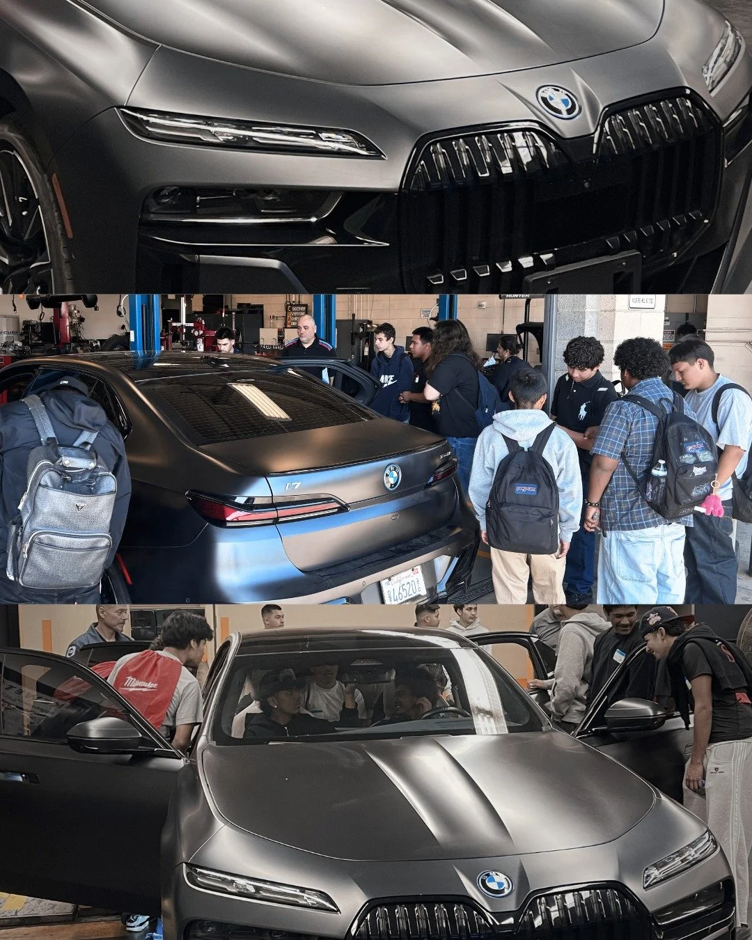 The future looks bright 😏 (and matte black) 🖤 

Shoutout to @BMW for your sponsorship &amp; participation at our Career Day events!! We love seeing your cool cars steal the spotlight every time! ⭐

We truly appreciate the impact you&rsquo;ve made i
