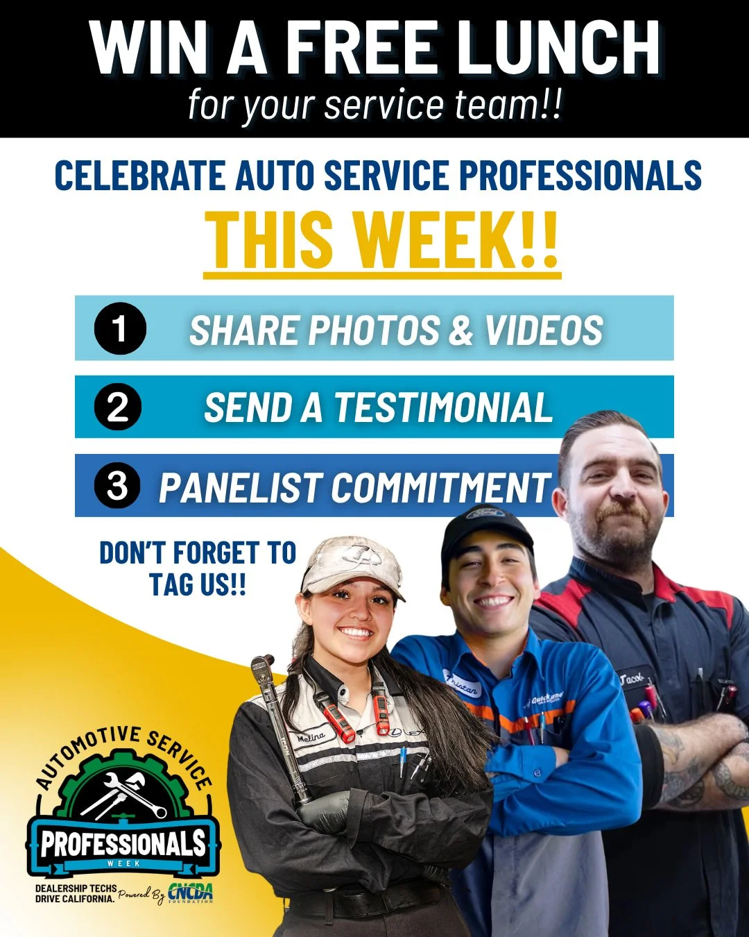 🚗🛠️ Automotive Service Professionals Week is HAPPENING NOW! 

Now is the perfect opportunity to recognize and celebrate the automotive service professionals who work hard every day to keep our vehicles running safely and reliably. 💙 

Join us in s