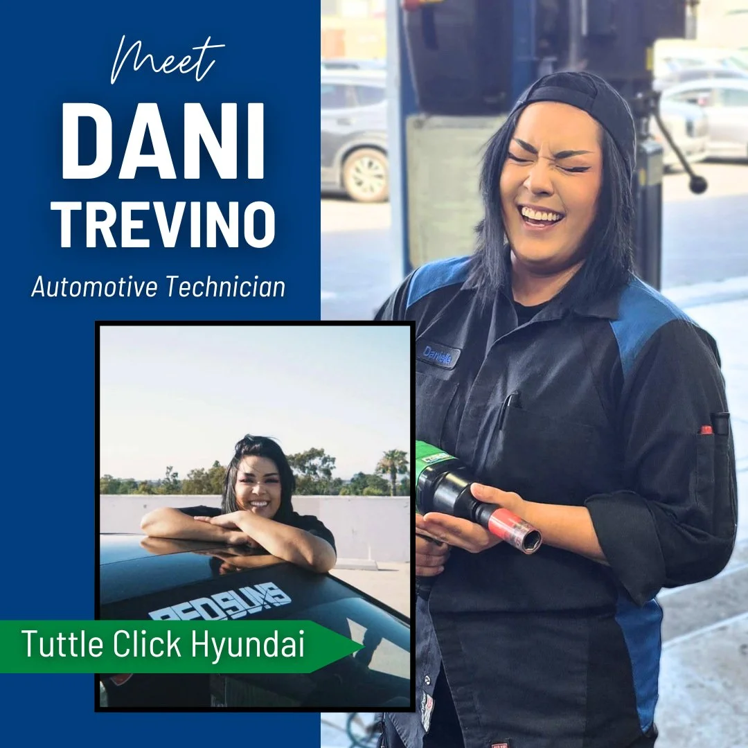 ⭐ TECHNICIAN SPOTLIGHT ⭐ 

Dani Trevino originally earned a Bachelor&rsquo;s degree in Game Art in 2021, but realized it wasn&rsquo;t the right career fit. In Fall 2023, she enrolled in Saddleback College&rsquo;s introductory automotive program, desp