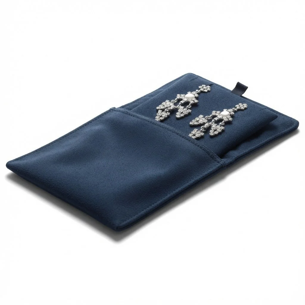 Luxurious Ultra Suede Jewelry Pouch - Stylish and Practical