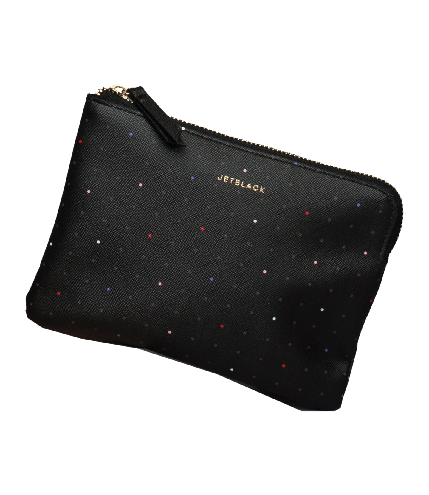 JetBlack Vegan Leatherette Pouch - Stylish and Sustainable Vegan Leather Pouch