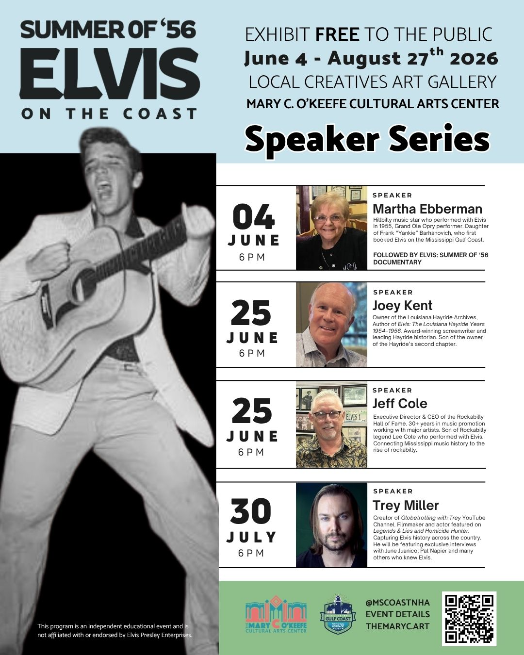 Elvis: Summer of 1956 Speaker Series and Documentary Viewing, “Elvis: Summer of ‘56”