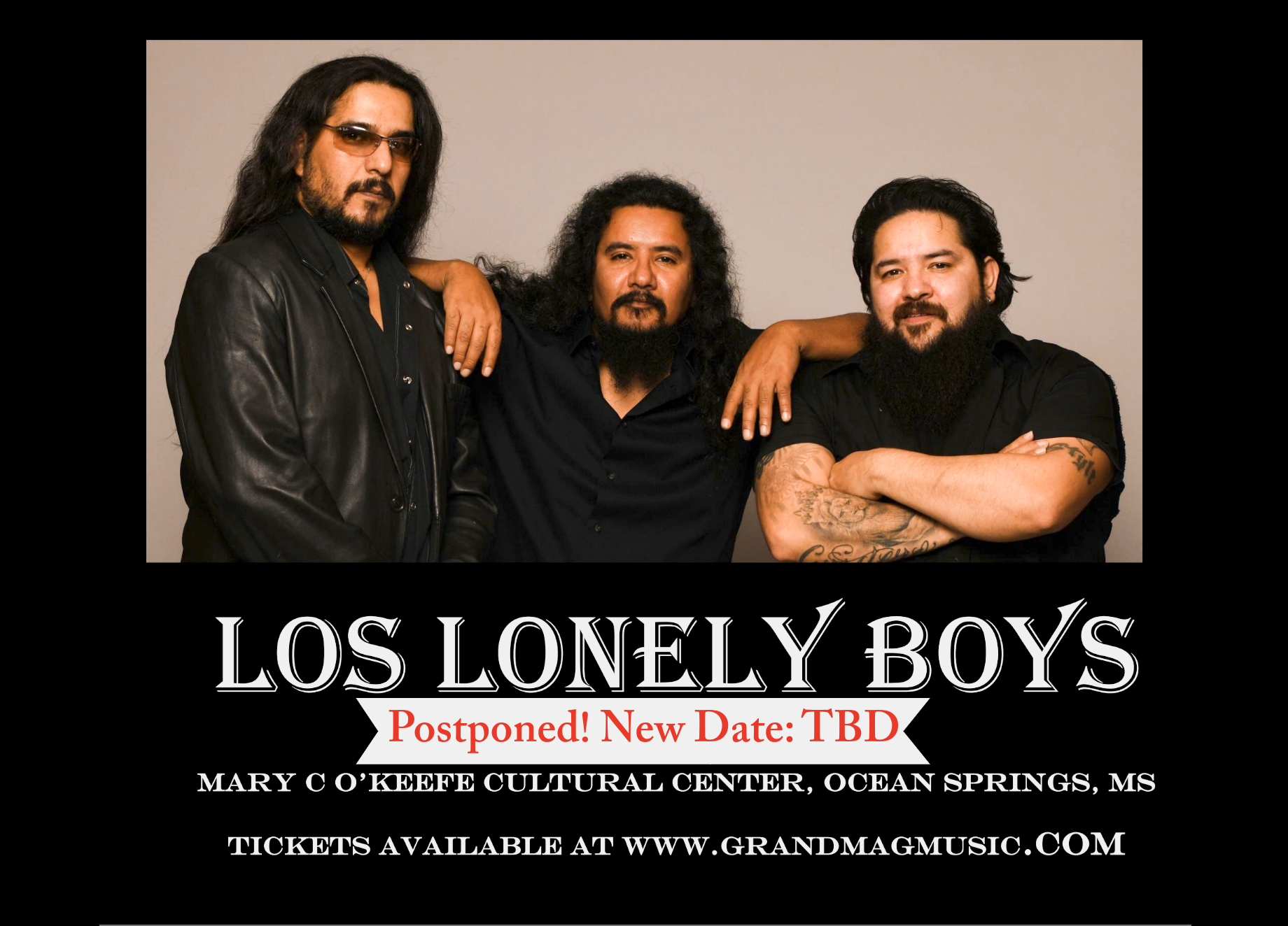 An Evening with Los Lonely Boys - Postponed! New Date: TBD