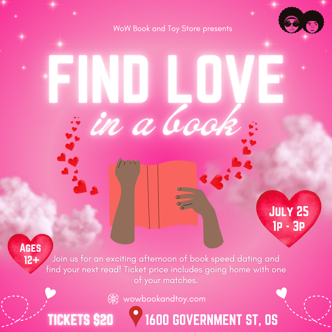 Wow Book and Toy Store Presents….Find Love in a Book