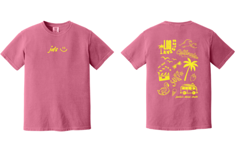 2026 JDS recital tee! PLEASE NOTE NO PORCH PICK UPS EVERYTHING WILL BE DELIVERED TO STUDIO IF SELECTING PORCH PICK UP.