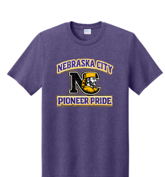 Nebraska City triblend purple