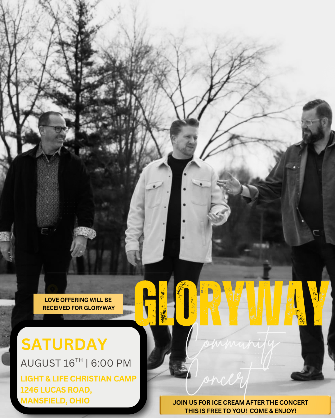 GloryWay Community Concert & Ice Cream Social