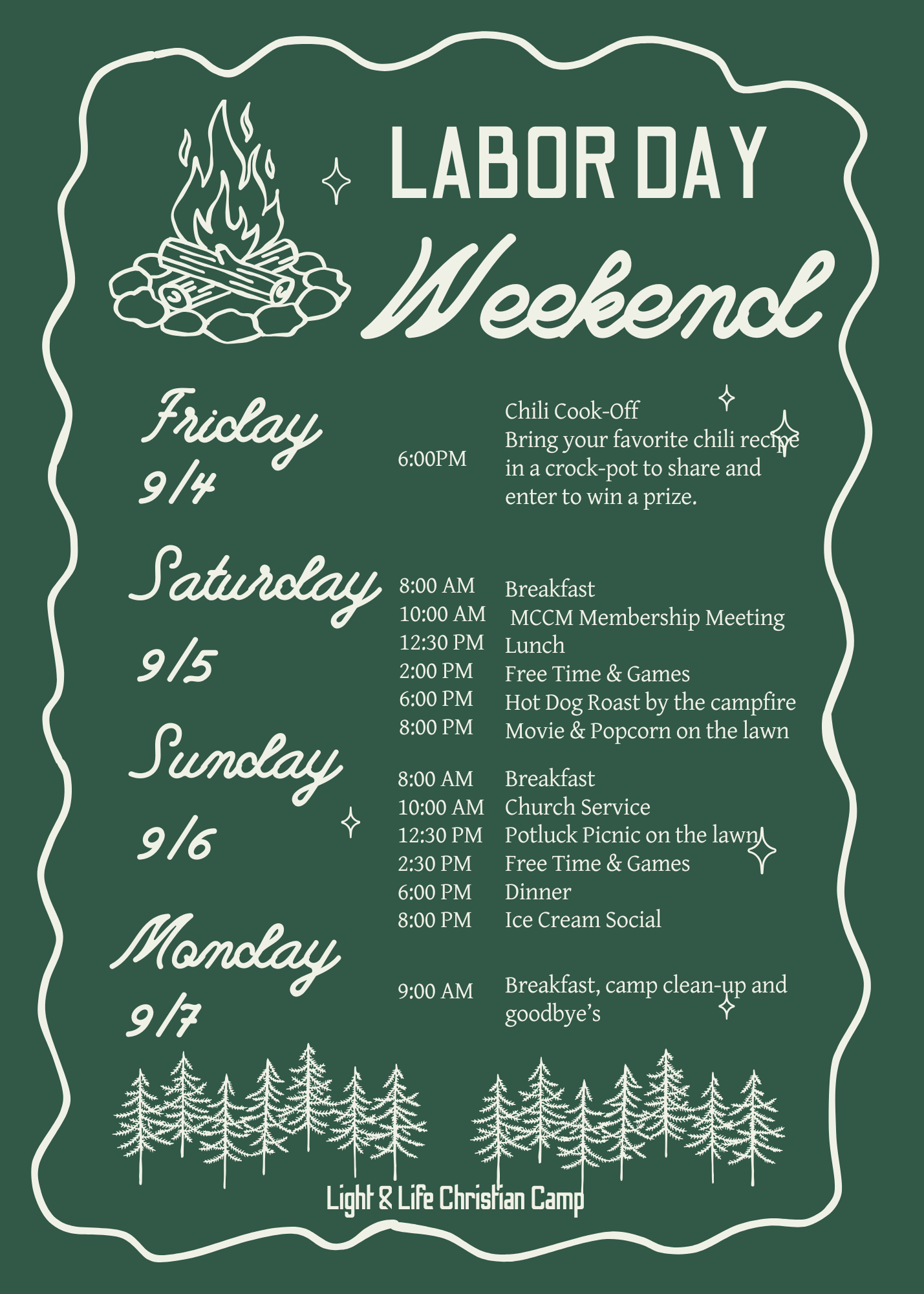Green Illustrated Weekend Camp Bachelorette Weekend Details Itinerary Invitation(1).png