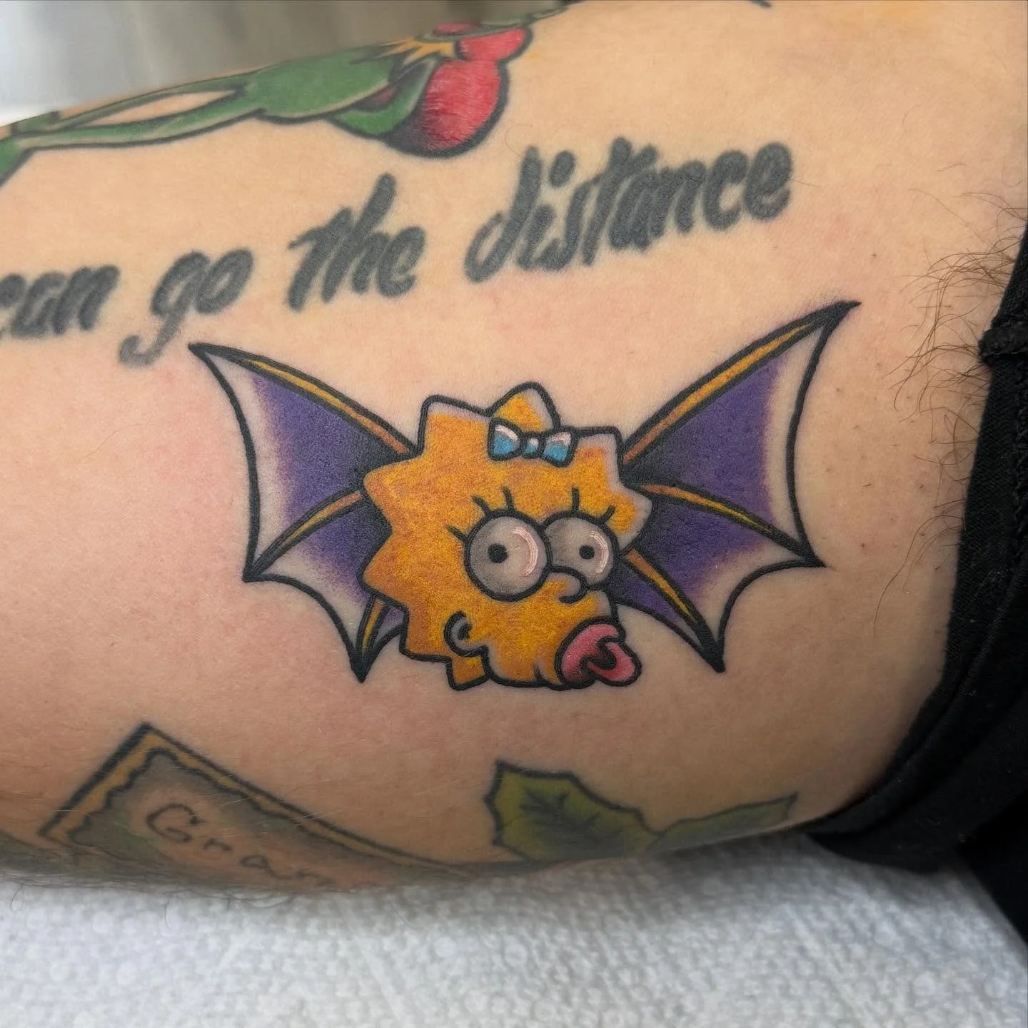 Cute spooky maggie tattoo from our halloween flash special  by @jeffpatterson_tattoo 
 check out the rest of our 31 days of ghostfire deals that we have available- THAT ENDS FRIDAY! π»π₯
(318) 560-3021 π  Ghostfiretattoo.comπΈοΈ
#shreveportbossier