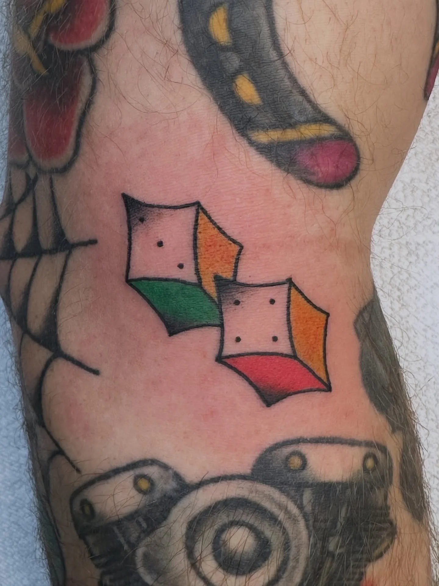 Some dice filler by @shanemccormicktattoos 🎲 Stop on in, we are taking walk-ins and appointments ☎️ (318)562-3021

#shreveport 
#louisianatattooartist 
#downtownshreveport 
#bossiercity 
#shreveporttattoo