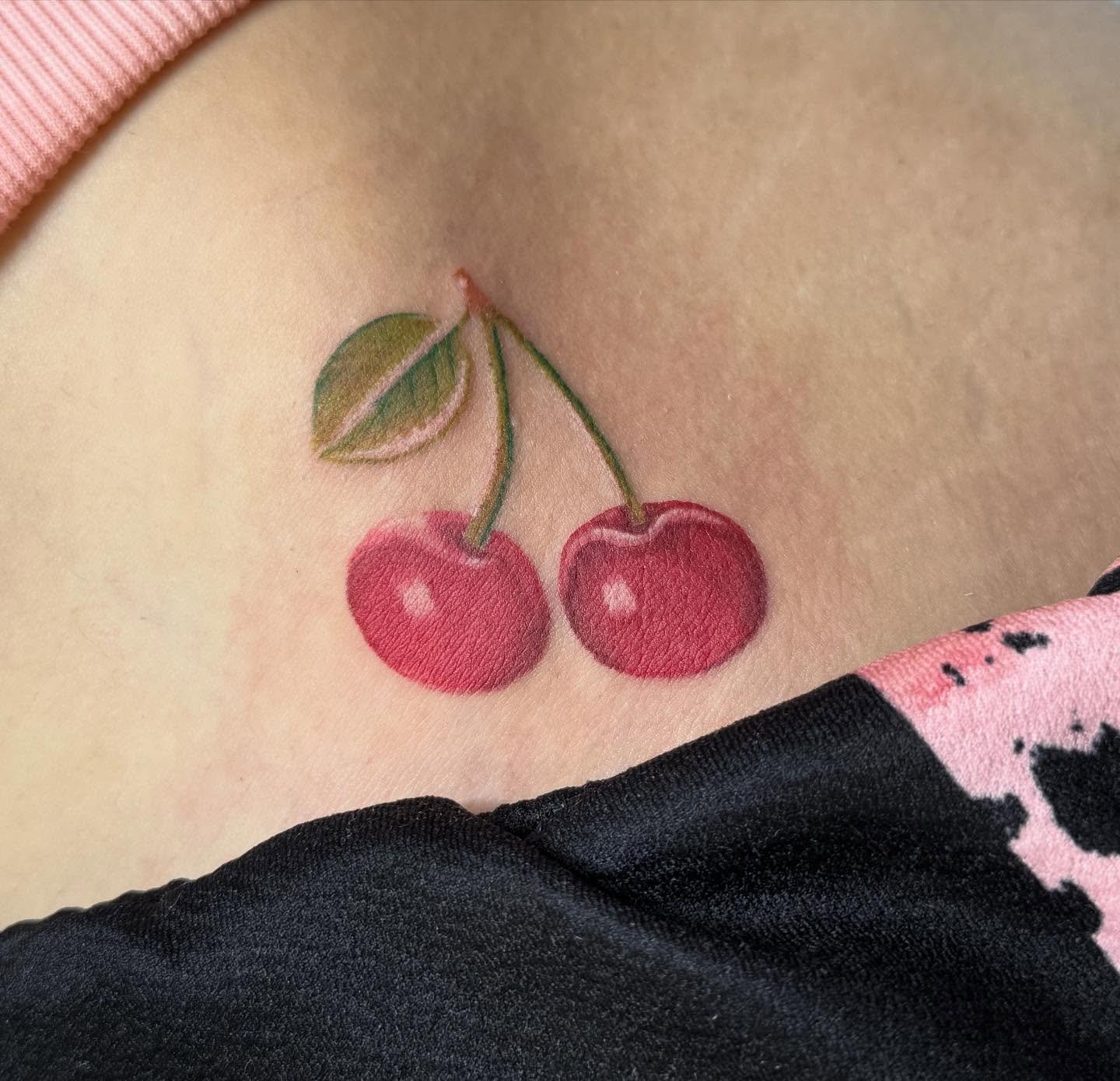 Beautiful cherries by @urban_davinci 🍒

We accept walk-ins until 8pm! 
Or Schedule that appointment 😉

(318) 562-3021 ☎️ Ghostfiretattoo.com🛜

#shreveportbossierbusiness #shreveporttattoos #louisianatattoos