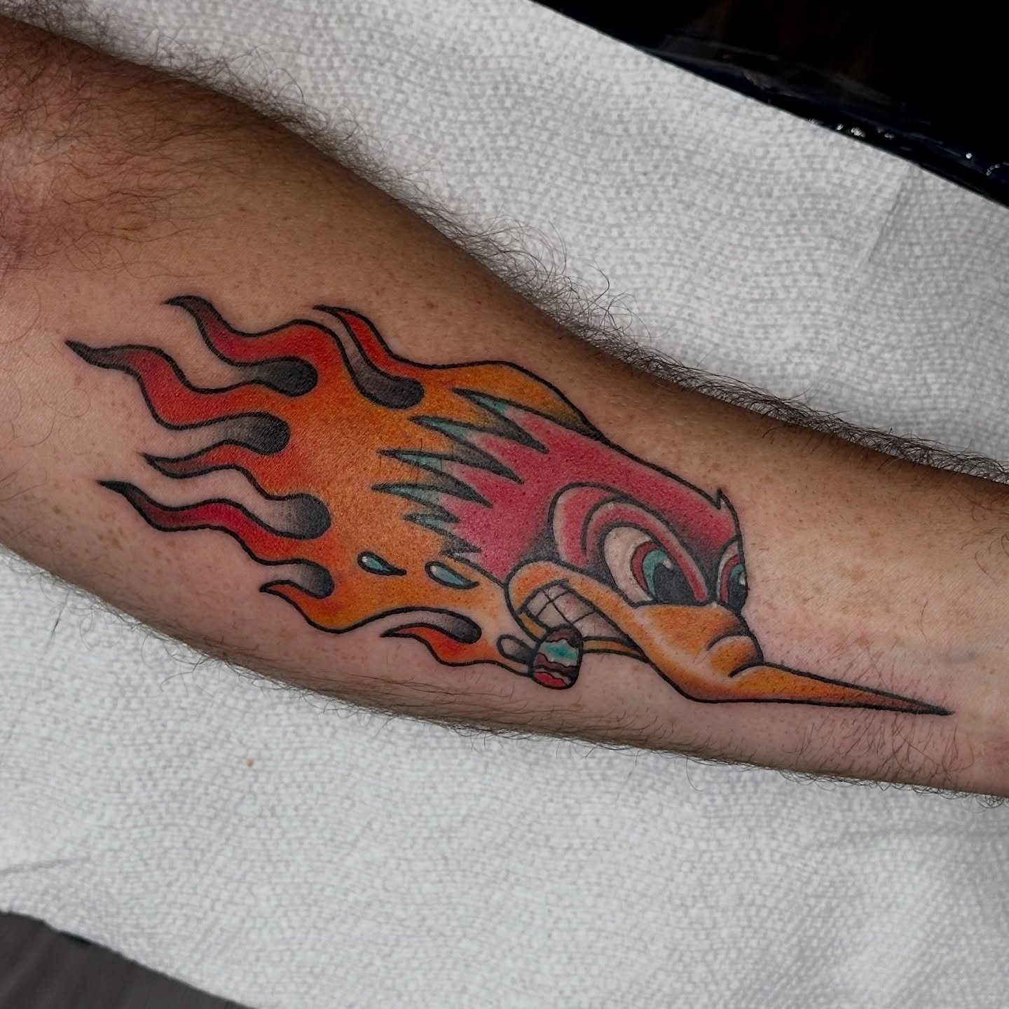 Mr. Horsepower by @shanemccormicktattoos 
Stop on in or hit us up for your next appointment! We are here 12-8PM daily 💥 (318)562-3021

#shreveport 
#tattooshop 
#louisiana