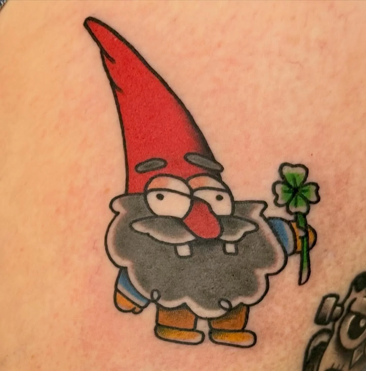 Lil&rsquo; gnome flash done by @jeffpatterson_tattoo 
We take walk-ins! 
Here 12-8
Come on in! 
(318)-562-3021☎️
