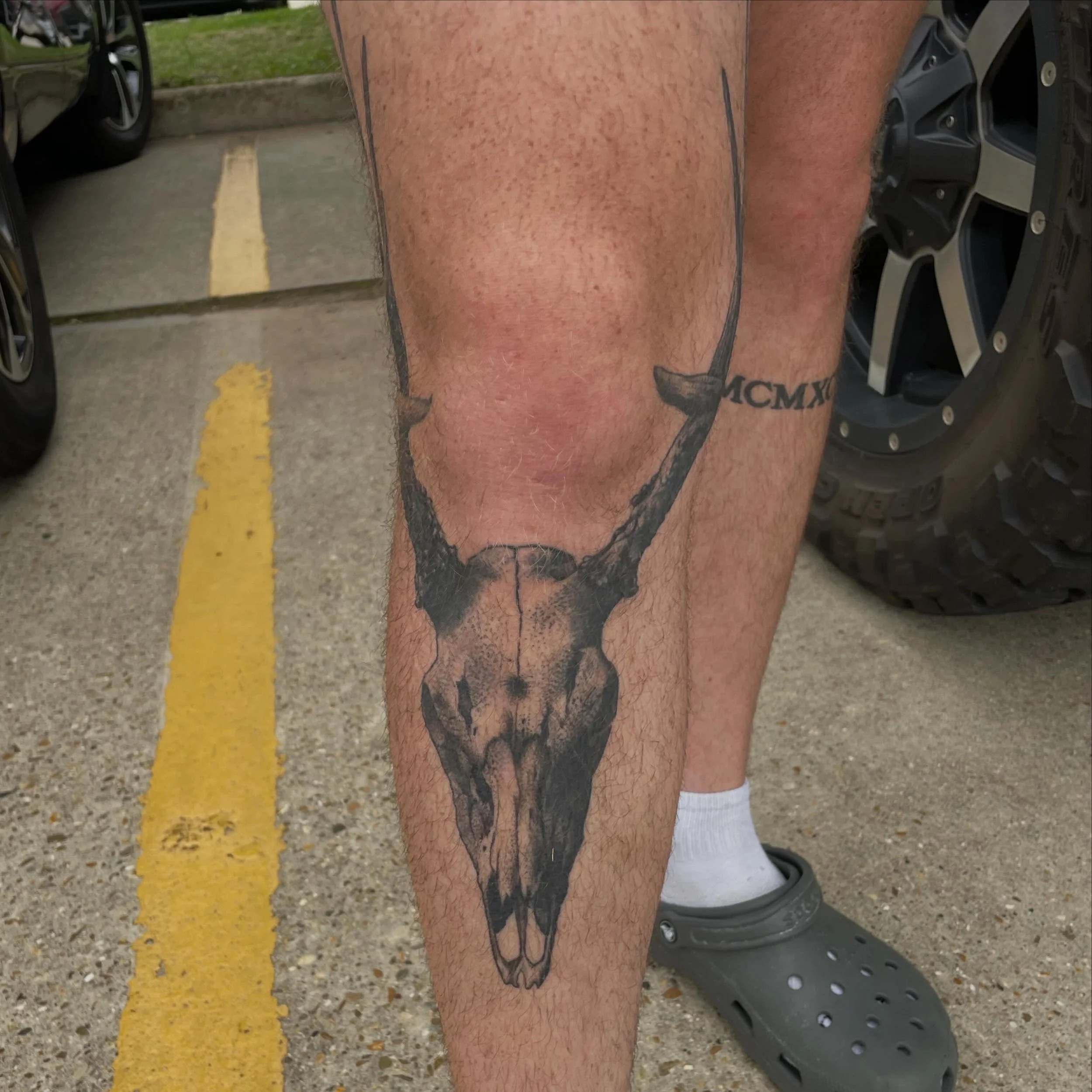 Nice and healed up piece done by @cashusclay35_ 
Walk-ins welcome!
Here 12-8 daily
(318)-562-3021☎️
Come on in!
