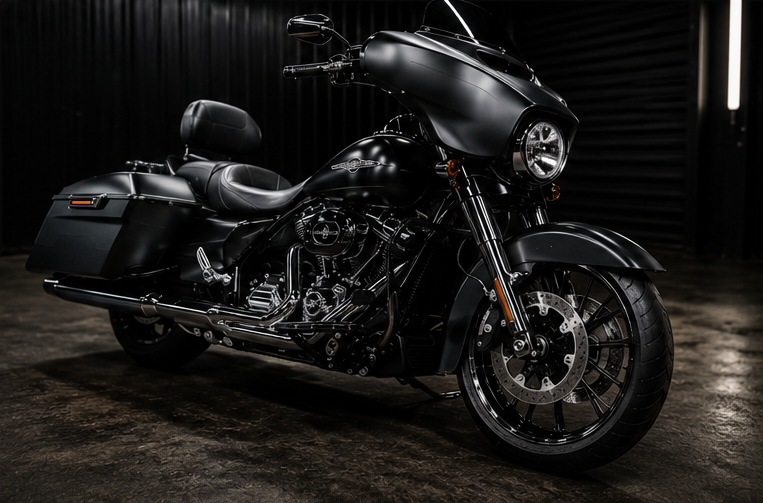 Clean motorcycle