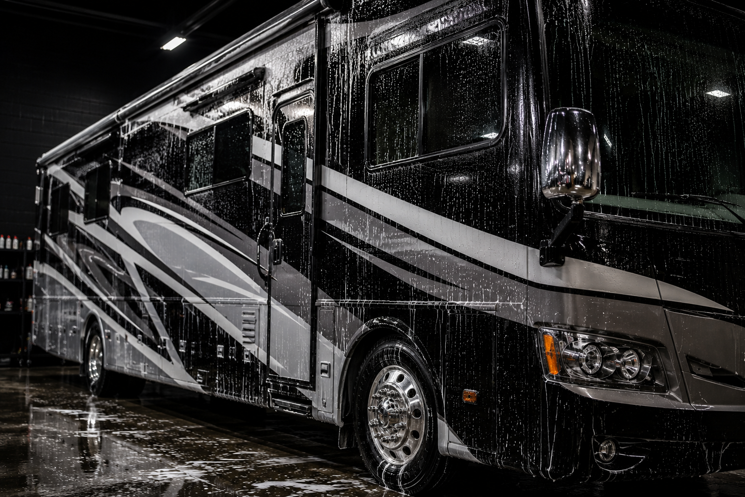 RV soaped up