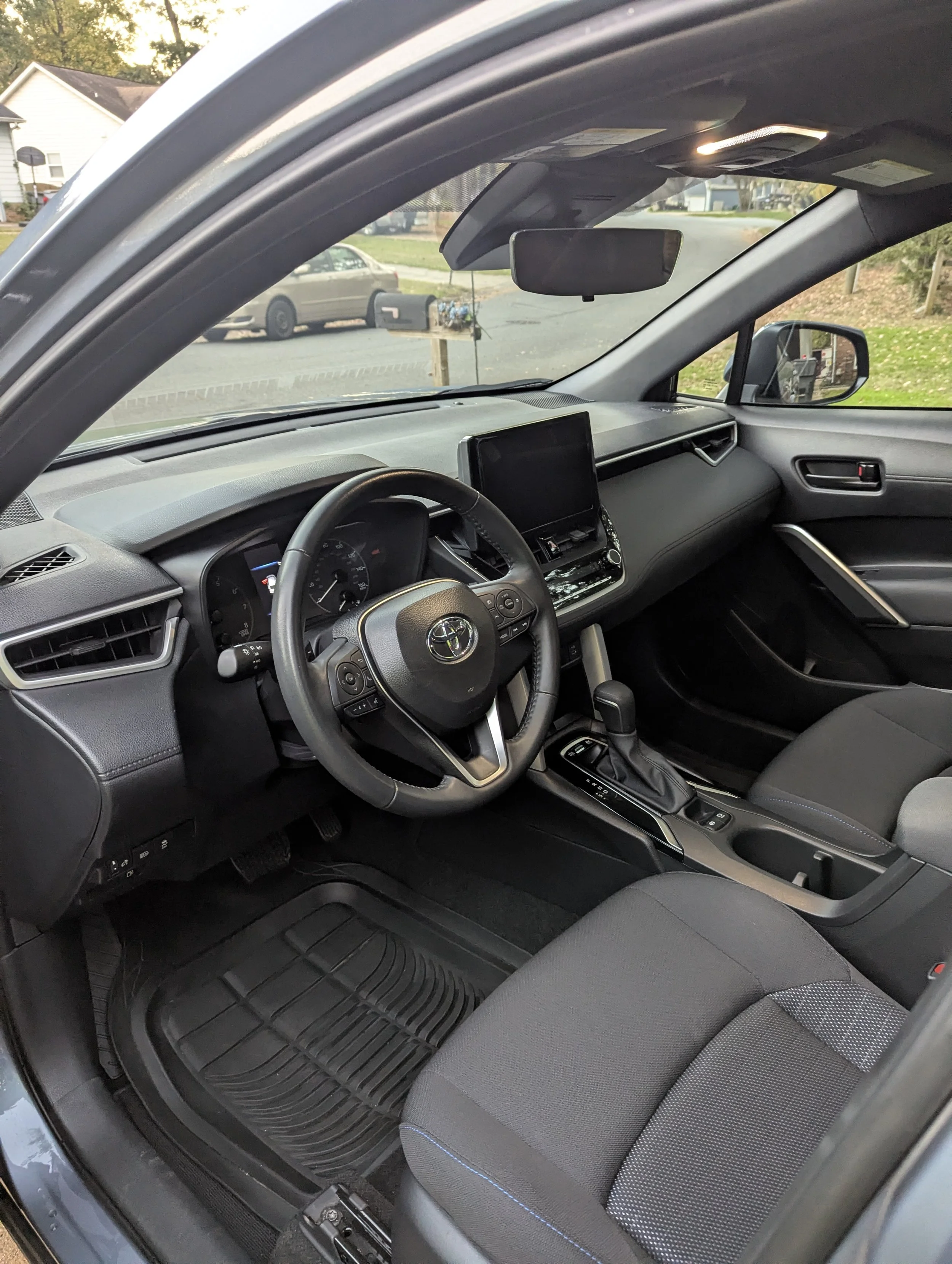 interior shot of a car
