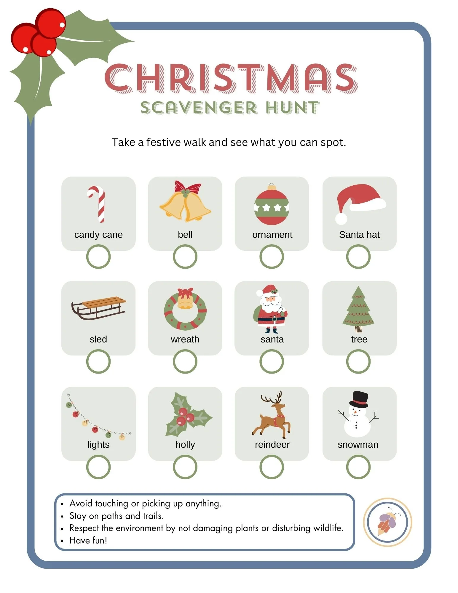 Free Printable Scavenger Hunts for Preschool to Kindergarten: Year ...
