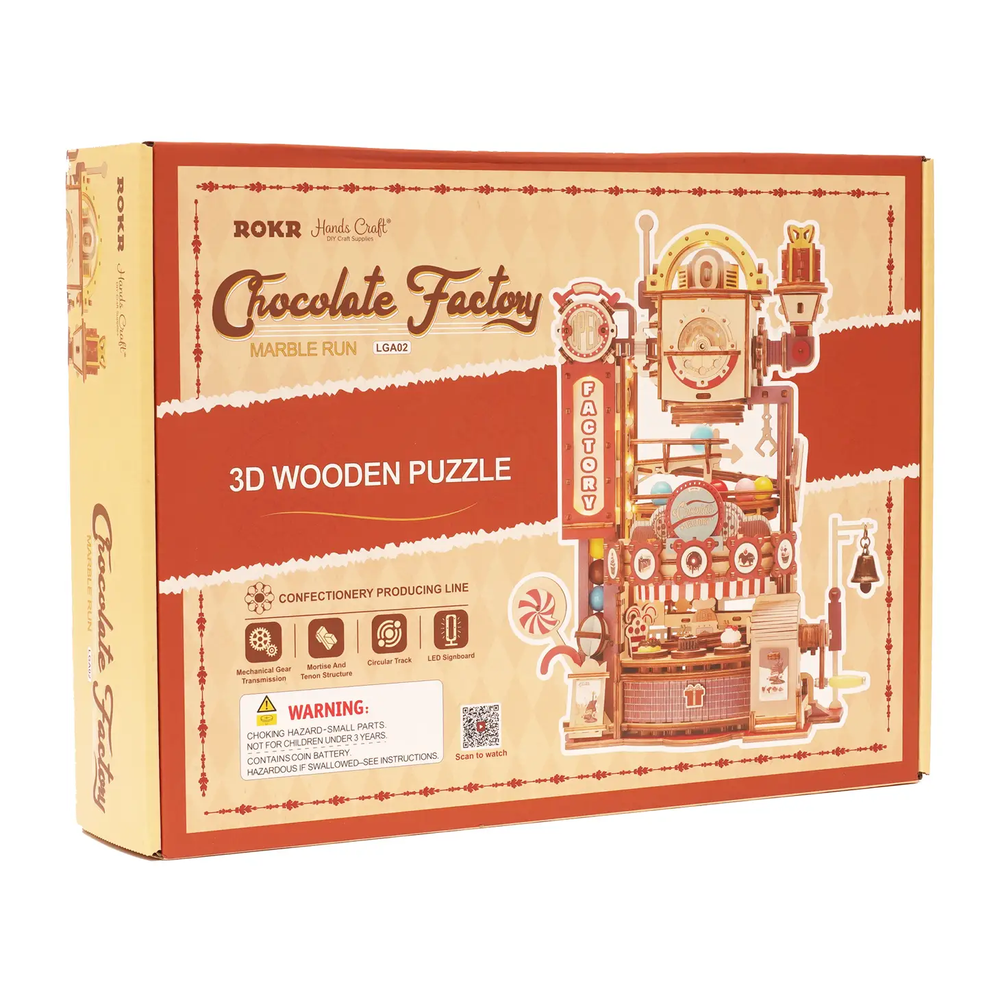 ジュン　メープル　ロボ　キャラメル　ラッキー MARBLE RUN: CHOCOLATE FACTORY — The Attic
