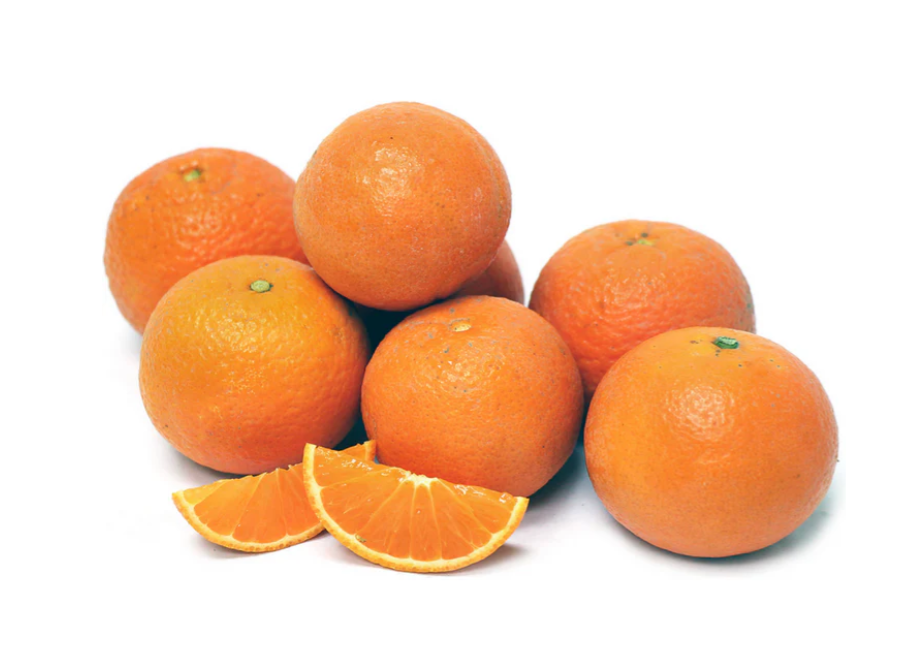 Page Mandarins on White