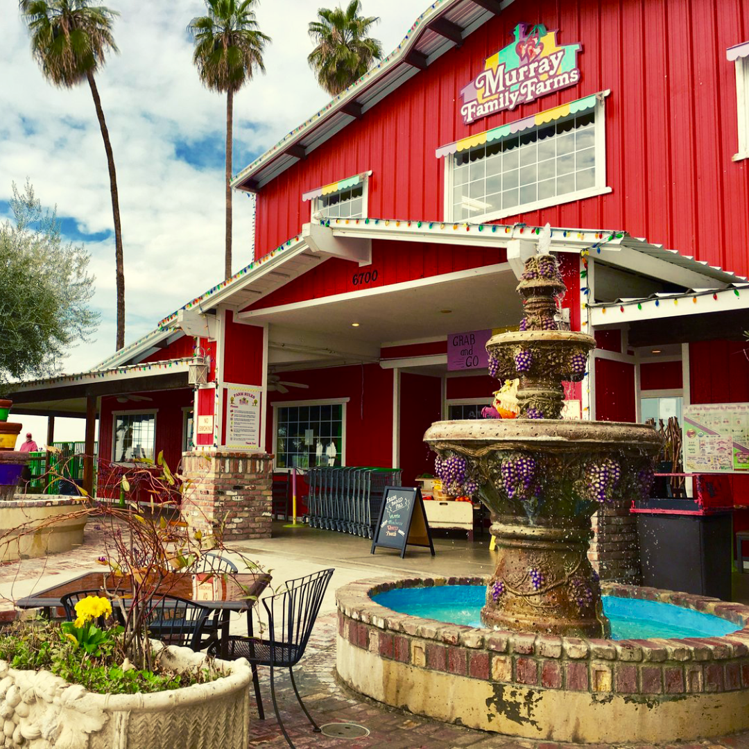 Exterior of the Big Red Barn farm market
