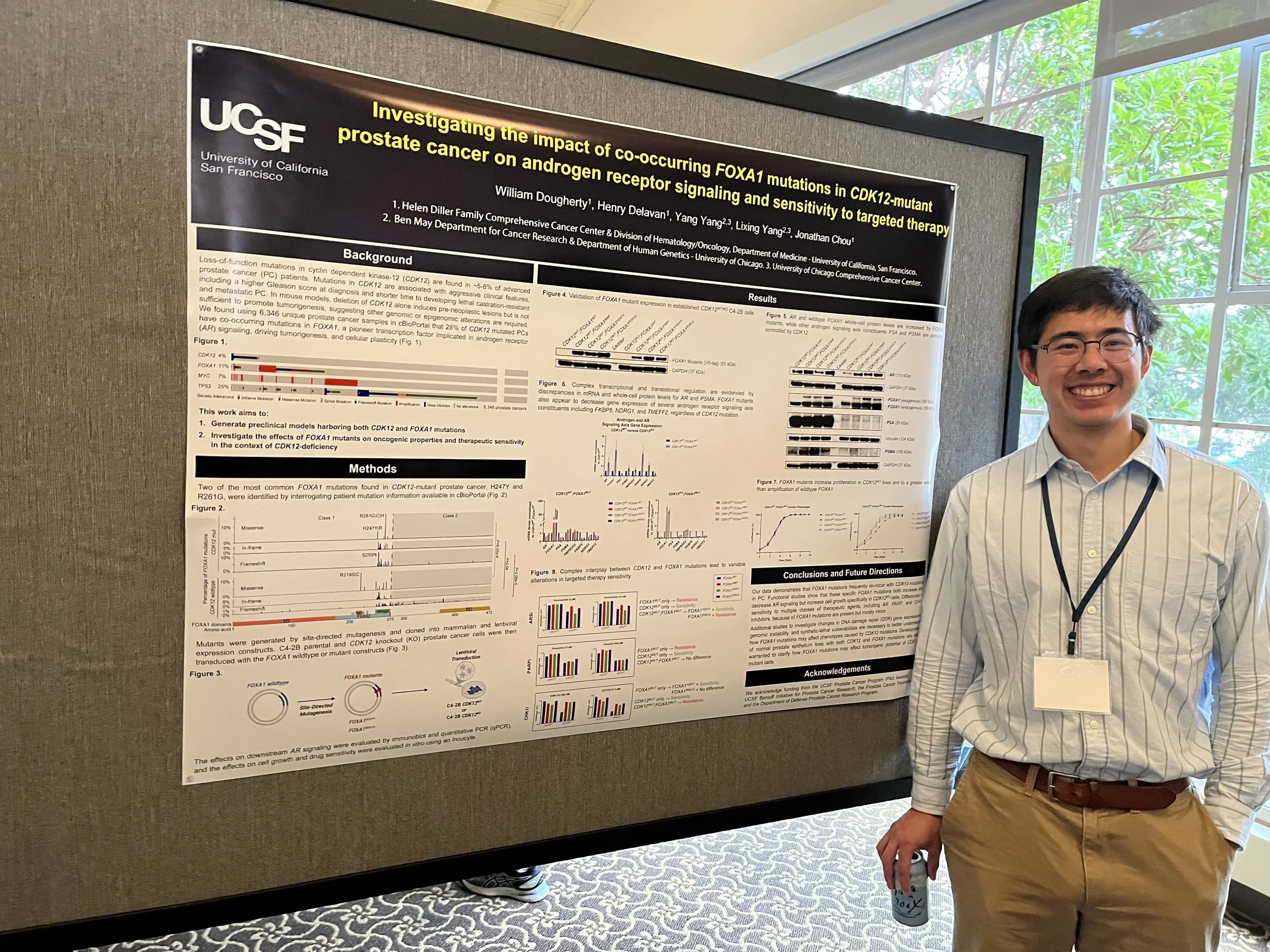 Prostate Cancer Retreat Poster Session (Nov 2025) - Will with his awesome poster on CDK12!