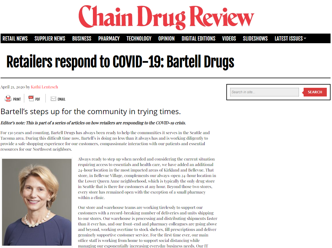 Retailer's Response to COVID-19