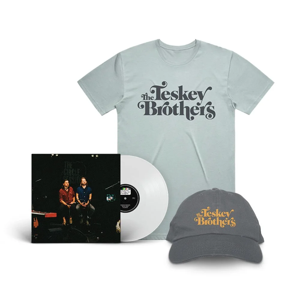 Teskey Brothers baseball cap, t-shirt and Circle Sessions LP