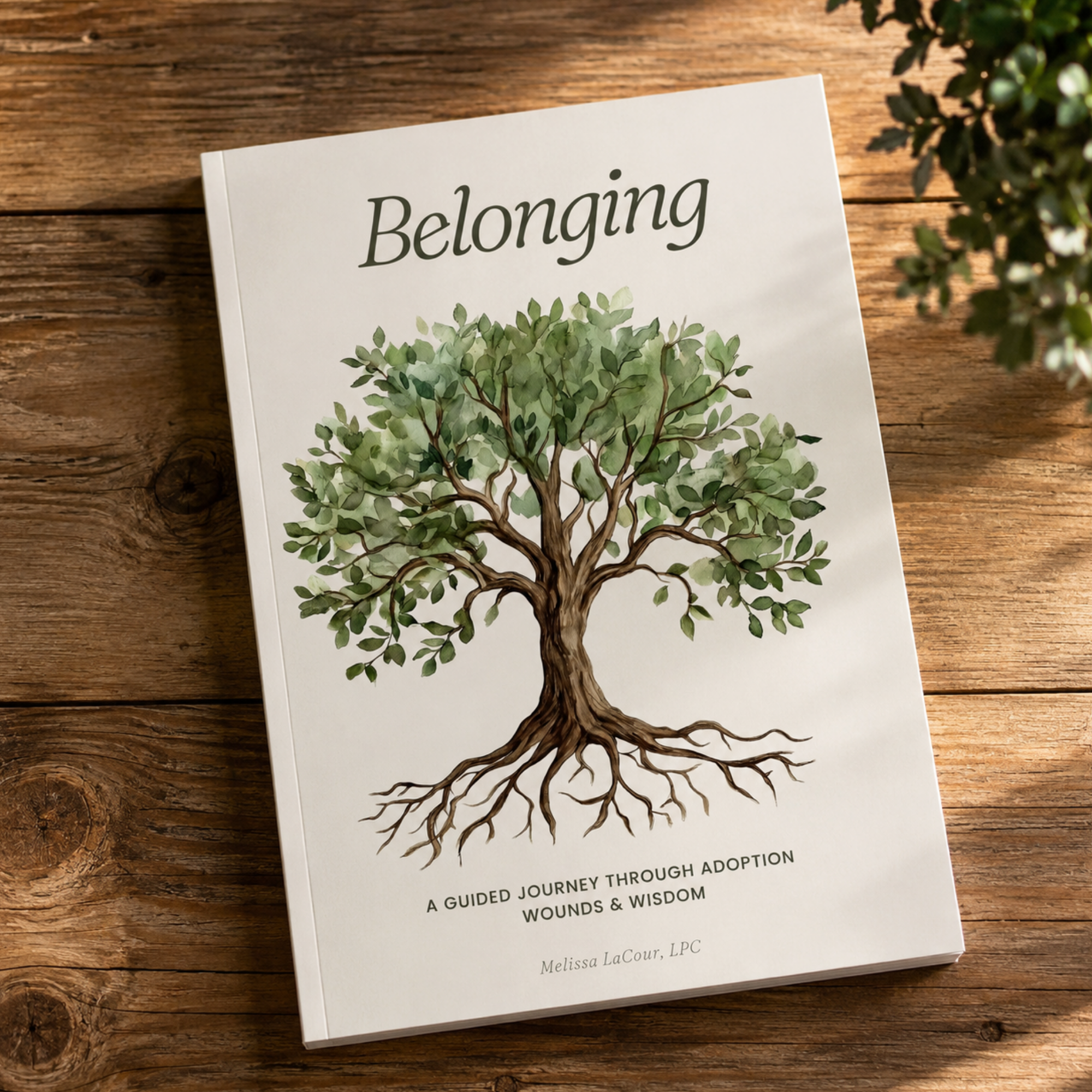 Belonging - A Guided Workbook for Adult Adoptees available for purchase on Amazon