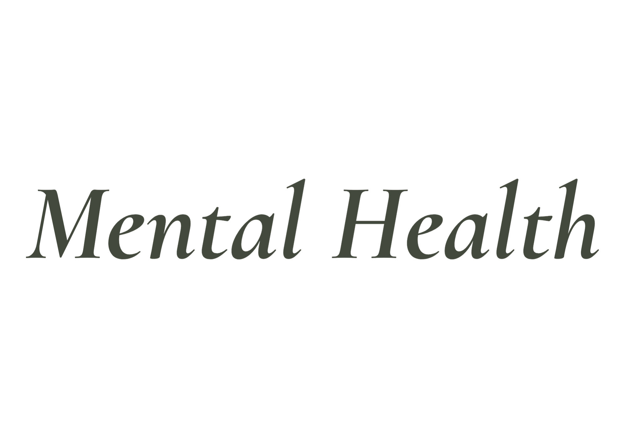 Mental Health Resourses