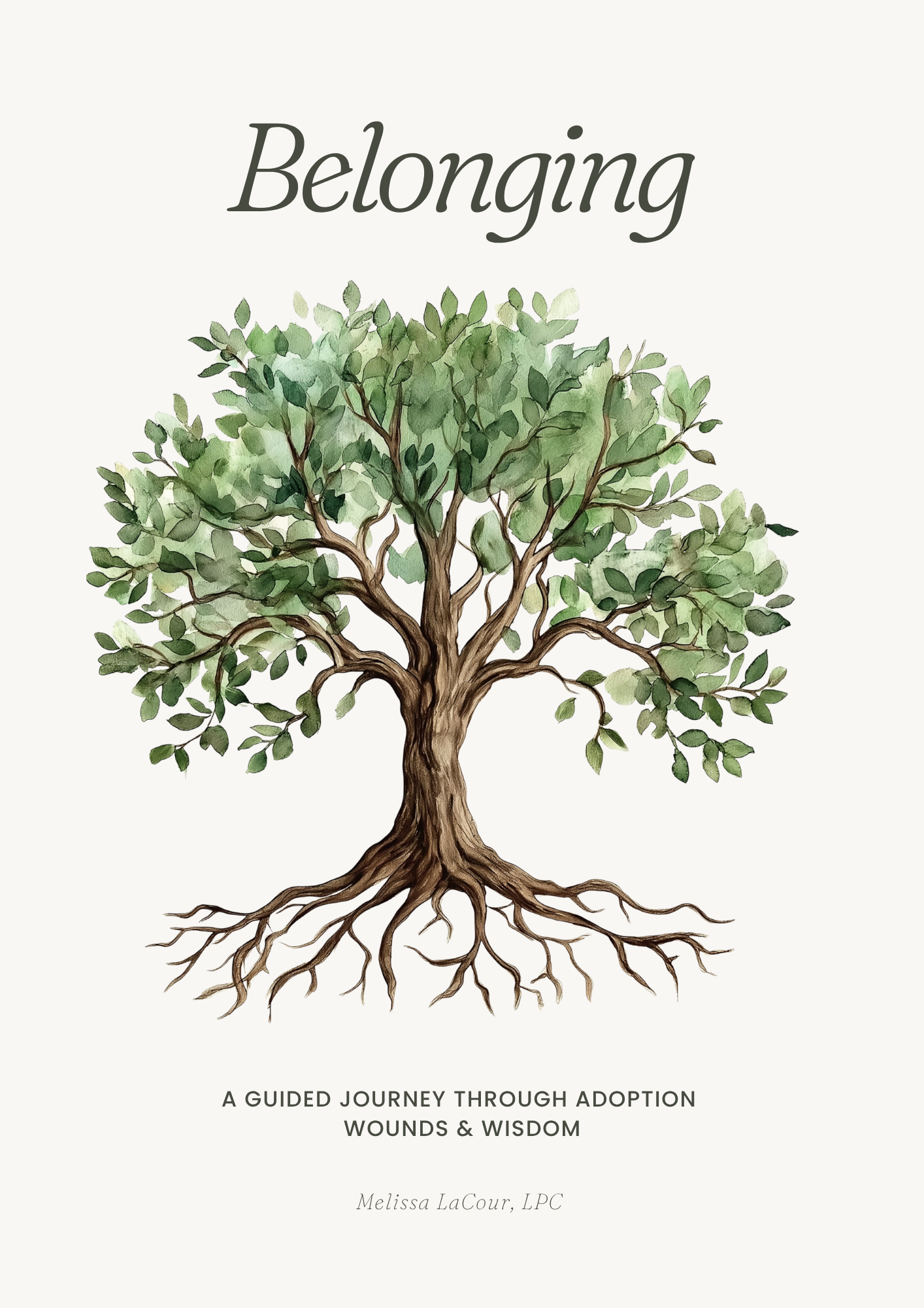 Belonging workbook for adult adoptees by Melissa LaCour LPC