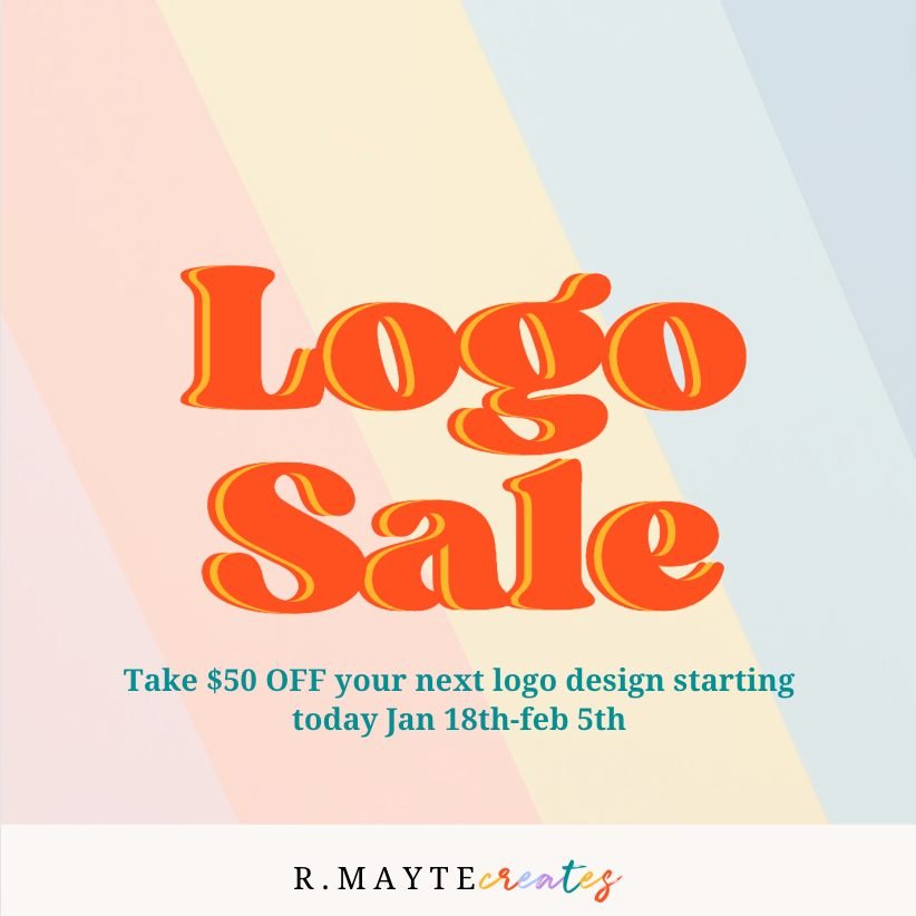 LOGO SALE 🥳  PLUS 3 extras 👇🏼

2 payments of $125! Total investment $250 💗 Normally my logo design is $300

You'll get:
✨EPS -vectorized image of your logo perfect for printing merch, signs and decals.
✨PNG- transparent background image that is g